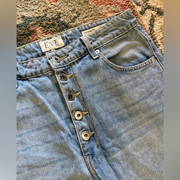 Eve Denim High Rise Wide Leg Charlotte Cotton Jeans - Made in USA - Picture 8 of 12